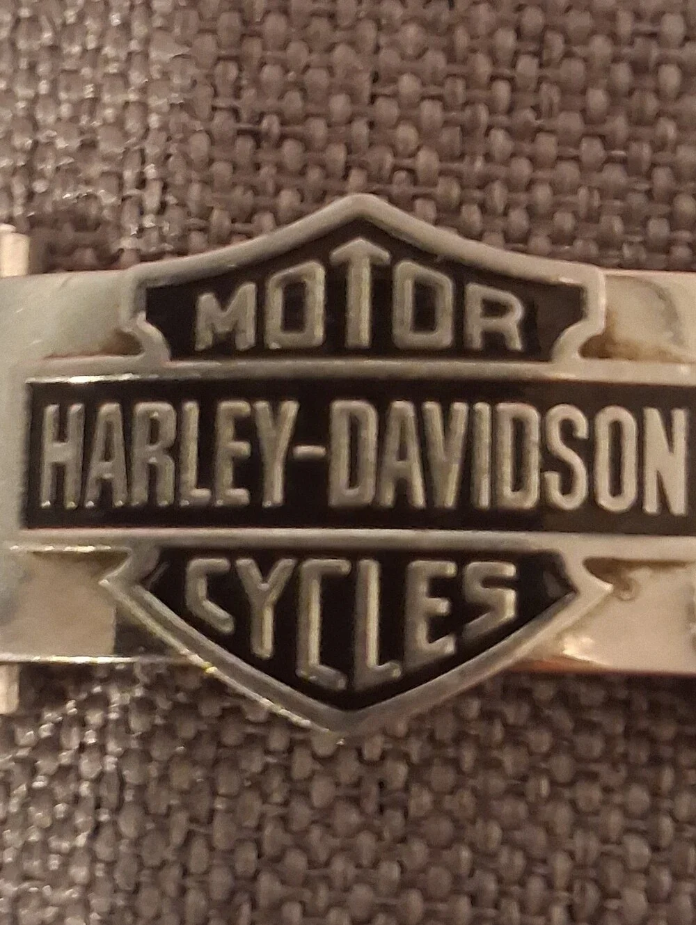 Harley-Davidson Silver-Tone Shield Link Bracelet
